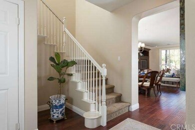 A formal entry welcomes you to your home.