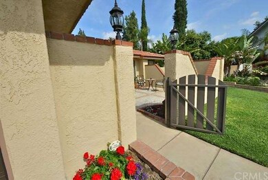 Gated front patio