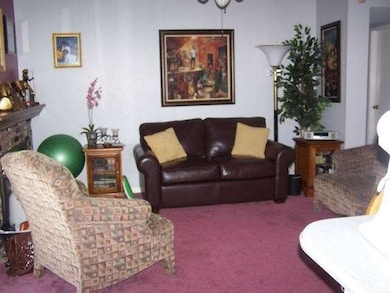 Family room with fireplace