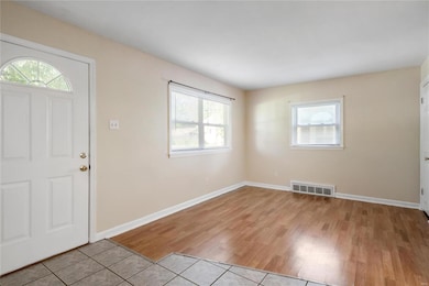Entry area and living room