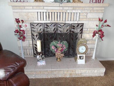 Living room fireplace