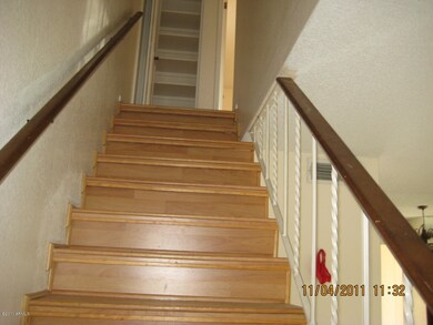 Lovely wood laminate on stairs