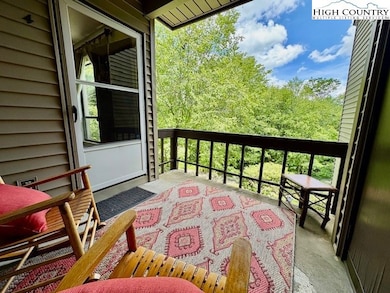 Spacious covered back deck off of the living room
