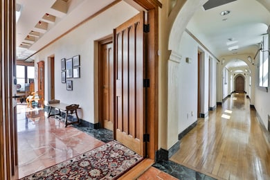 entry door and hallway