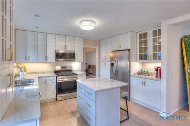Remodeled kitchen with new stainless steel applian