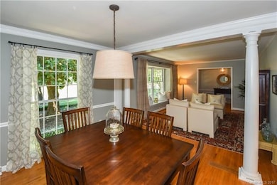 Formal Living room with hardwood floors