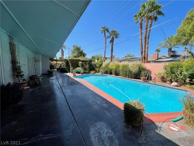 View of pool looking South
