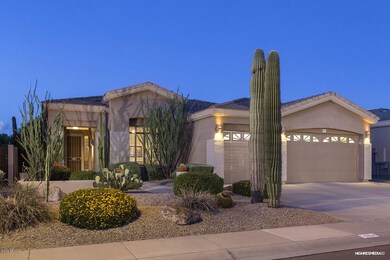 2 Saguaros and 3 Car Garage