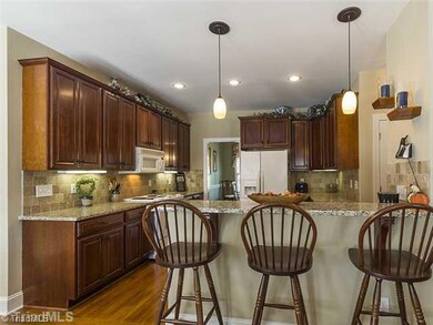 Kitchen. Under counter lighting. Nice breakfast bar!