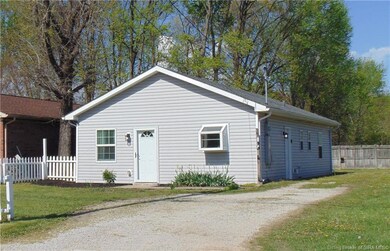 Right side of house