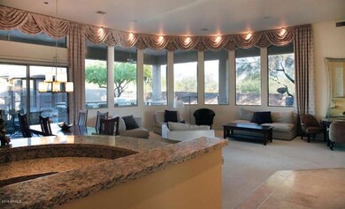 Wet Bar & Living Room