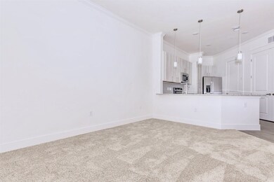 Kitchen with breakfast bar, modern white wood grai