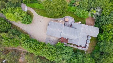 drone above house