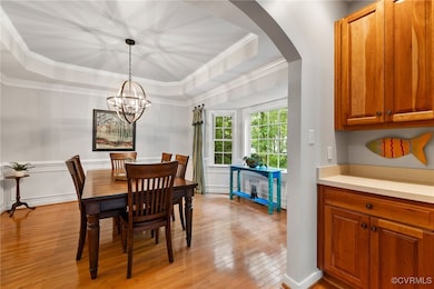 The butler's pantry or prep area between the meals