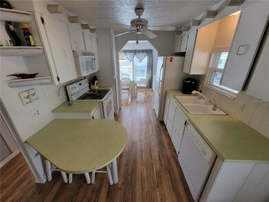 Kitchen view to dining
