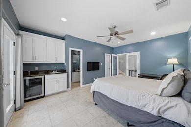 Flexible first-floor space is ideal for hosting friends, extended family, or creating a private retreat.