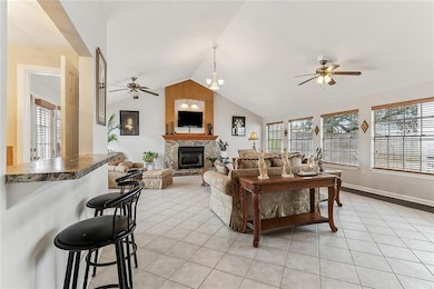 View of bar on left in the magnificent den!