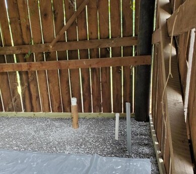 Barn- plumbing for half Bath was put in