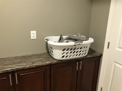 Perfect storage and work area in laundry room!