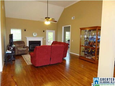 View from foyer to greatroom. A nice OPEN floorpla