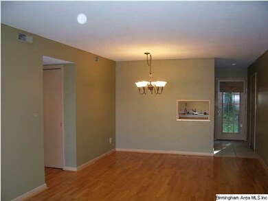 dining area...pretty updated chandelier