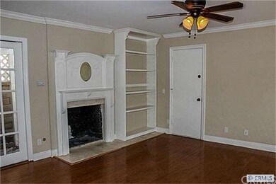 Beautifully detailed fireplace in the family room.
