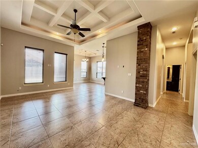 Living area with view of dining area