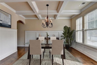Dining Room, virtually staged