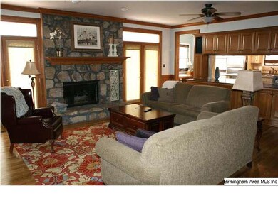 In the center of this spacious great room is the f