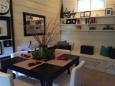 Dining Room. Sunken Dining Room....Bench in the Ba
