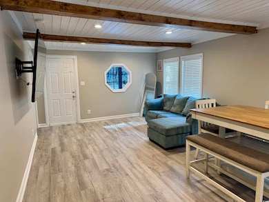 Interior space featuring light wood-style floors, 