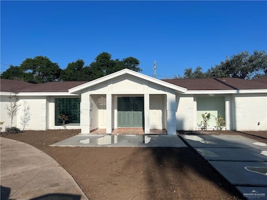 View of single story home