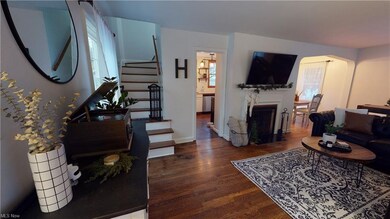 Living Room with Gas Fireplace.
