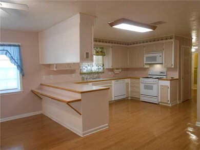 Kitchen. Kitchen, snack bar, dining area