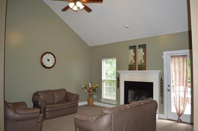 Great vaulted ceiling and fireplace