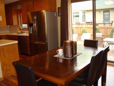 Patio door off eat in kitchen great for entertaini