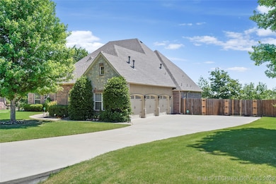 Side showing garages