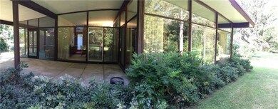 Rear view all glass to let the outside in.