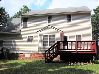 Rear view with deck