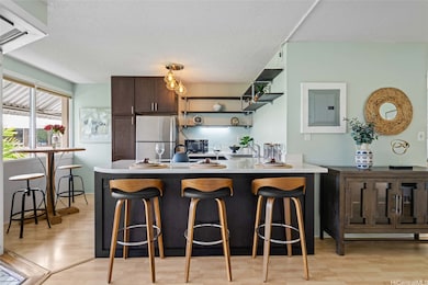Look how charming the updated modern open kitchen