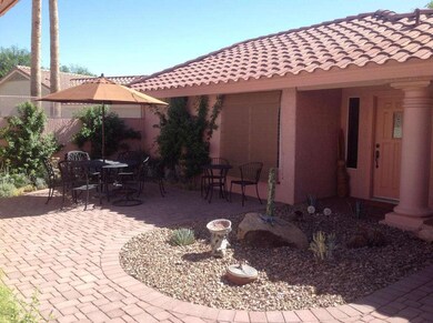 Entrance to Casita from landscaped court