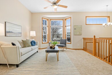 The main level has an open concept, with the kitchen flowing into the living room