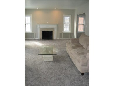 Light filled living room with fireplace, recessed 