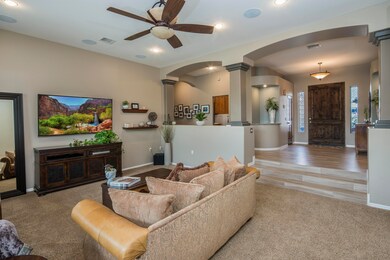 Stunning Entryway and living room