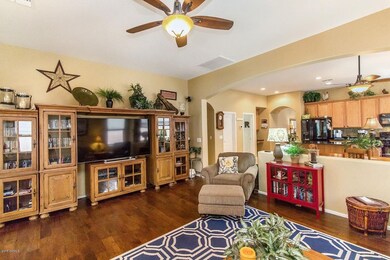 Family Room View to Kitchen