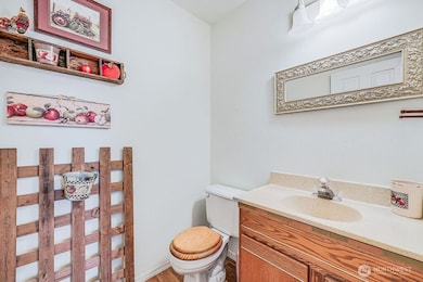 The downstairs bathroom