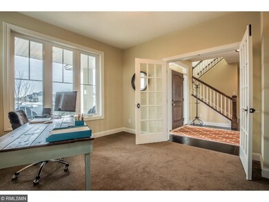 Conveniently located office with French doors, pia