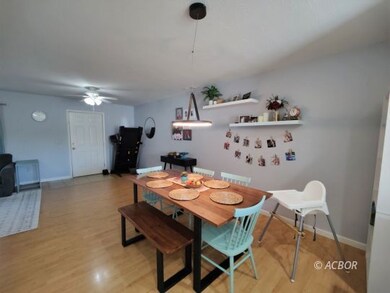 Dining and living area