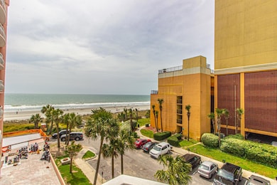 View of water feature featuring a beach view