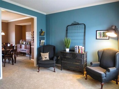 formal living room looking into formal dining room